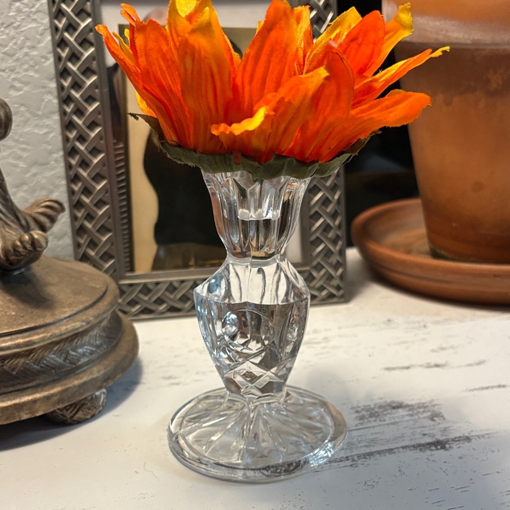 🫶🏼 Beautiful vintage Crystal candle holder